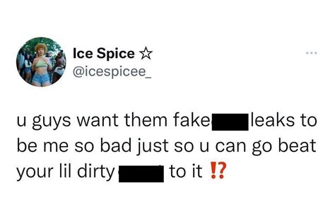 spice leak|Ice Spice Addresses Alleged Sex Tape